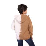 Toontoy Erkek Çocuk Kapüşonlu Baskılı İki Renkli Sweatshirt Kahverengi 8 YAŞ
