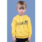 Toontoy Erkek Çocuk Kapüşonlu Baskılı Sweatshirt Sarı 2 YAŞ