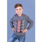 Toontoy Erkek Çocuk Kapüşonlu Baskılı Sweatshirt Siyah 8 YAŞ