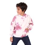 Toontoy Erkek Çocuk Kapüşonlu Bastik Desenli Sweatshirt Bordo 12 YAŞ