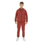 Toontoy Erkek Çocuk Kapüşonlu Eşofman Takım Kiremit 8-9 YAŞ