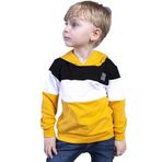 Toontoy Erkek Çocuk Kapüşonlu Garni Detaylı Sweatshirt Hardal 1 YAŞ