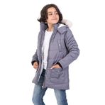 TOONTOY Erkek Çocuk Kapüşonlu İçi Kürklü Mont, 6-7 Yaş, Kapüşonlu İçi Kürklü Mont, Füme, Erkek Çocuk