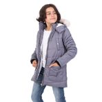 TOONTOY Erkek Çocuk Kapüşonlu İçi Kürklü Mont, 8-9 Yaş, 22503, Füme, Erkek Çocuklar