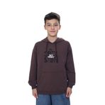 TOONTOY Erkek Çocuk Kapüşonlu Yazı Baskılı Sweatshirt, 10-11 Yaş, 24959, Kahve, erkek-çocuk