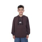 TOONTOY Erkek Çocuk Kapüşonlu Yazı Baskılı Sweatshirt, 6-7 Yaş, 24959, Kahve, erkek-çocuk