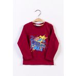 Toontoy Erkek Çocuk Kaykay Baskılı Tişört Bordo 1 YAŞ