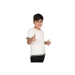 TOONTOY Erkek Çocuk Kenar Şeritli Tişört 6 Yaş, 6 Yaş, 12707-1, Ekru, Erkek Çocuk