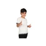 TOONTOY Erkek Çocuk Kenar Şeritli Tişört 8 Yaş, 8 Yaş, 12707-1, Ekru, Erkek Çocuk