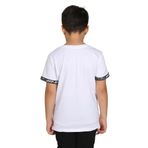 Toontoy Erkek Çocuk Kenar Şeritli Tişört Beyaz 8 YAŞ