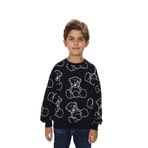 TOONTOY Erkek Çocuk Komple Ayı Baskılı Sweatshirt, 3 Yaş, 24769, Siyah, erkek-çocuk