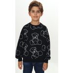Toontoy Erkek Çocuk Komple Ayı Baskılı Sweatshirt