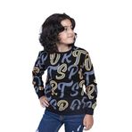 Toontoy Erkek Çocuk Komple Baskılı Sweatshirt Siyah 5 YAŞ