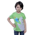 Toontoy Erkek Çocuk Köpek Balığı Baskılı Tişört Yeşil 1 YAŞ