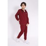 Toontoy Erkek Çocuk Nakışlı Eşofman Takım Bordo 6-7 YAŞ