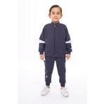 Toontoy Erkek Çocuk Nakışlı Eşofman Takım Füme 5 YAŞ