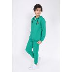 Toontoy Erkek Çocuk Nakışlı Eşofman Takım Koyu Yeşil 6-7 YAŞ