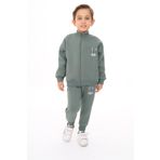 Toontoy Erkek Çocuk Nakışlı Eşofman Takım Yeşil 2 YAŞ