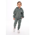 Toontoy Erkek Çocuk Nakışlı Eşofman Takım Yeşil 6 YAŞ