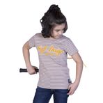 Toontoy Erkek Çocuk Nakışlı Kumaşı Çizgi Detaylı Tişört Kahverengi 12 YAŞ