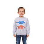 Toontoy Erkek Çocuk Nakışlı Sweatshirt Gri Melanj 4 YAŞ