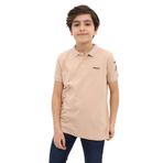 Toontoy Erkek Çocuk Nakışlı Tişört Bej 12-13 YAŞ