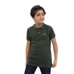 Toontoy Erkek Çocuk Nakışlı Tişört Haki 10-11 YAŞ