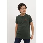 Toontoy Erkek Çocuk Nakışlı Tişört Haki 12-13 YAŞ