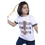 Toontoy Erkek Çocuk Neon Uyumlu Baskılı Garni Detaylı Tişört Beyaz 10 YAŞ