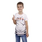 Toontoy Erkek Çocuk Off Gofre Baskılı Tişört Ekru 8 YAŞ
