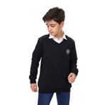 Toontoy Erkek Çocuk Okul Baskılı Sweatshirt Siyah 6-7 YAŞ