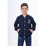 Toontoy Erkek Çocuk Okul Nakışlı Hırka Lacivert 6-7 YAŞ