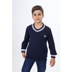 Toontoy Erkek Çocuk Okul Nakışlı Sweatshirt Lacivert 8-9 YAŞ