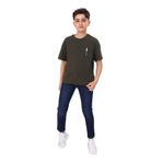 Toontoy Erkek Çocuk Palmiye Ağaç Baskılı Tişört Haki 10-11 YAŞ
