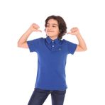 TOONTOY Erkek Çocuk Polo Yaka Tişört İndigo 3 Yaş, 3 Yaş, 12979-, İndigo, Erkek Çocuk