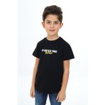 Toontoy Erkek Çocuk Positive Baskılı Tişört Siyah 2 YAŞ