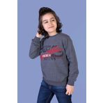 Toontoy Erkek Çocuk Premium Baskılı Sweatshirt Antrasit Melanj 8 YAŞ