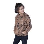 Toontoy Erkek Çocuk Püskürtme Baskılı Sweatshirt - 6 Yaş - Kahverengi