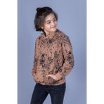Toontoy Erkek Çocuk Püskürtme Baskılı Sweatshirt - 8 Yaş - Kahverengi