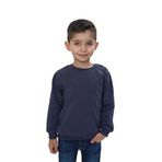 TOONTOY Erkek Çocuk Relax Fit Bisiklet Yaka Omuzu Çıtçıtlı Sweatshirt, 3 Yaş, 24964, Füme, erkek-çocuk