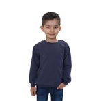 TOONTOY Erkek Çocuk Relax Fit Bisiklet Yaka Omuzu Çıtçıtlı Sweatshirt, 4 Yaş, 24964, Füme, erkek-çocuk