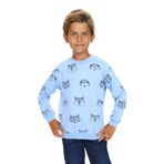 TOONTOY Erkek Çocuk Relax Fit Kapüşonlu Cepli Hafif Düşük Omuz Nakışlı Sweatshirt, 3 Yaş, 24555, Mavi, erkek-çocuk