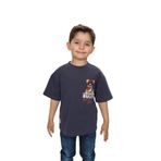 Toontoy Erkek Çocuk Rules Şapkalı Ayı Baskılı Tişört Füme 2 YAŞ