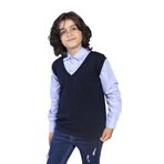Toontoy Erkek Çocuk Süveterli Okul Gömlek Siyah 8-9 YAŞ