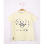 Toontoy Erkek Çocuk T-Shirt 684 Gofre Baskı Sarı 10 YAŞ