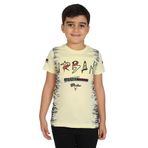 Toontoy Erkek Çocuk T-shırt Çocuk Urban Baskılı Sarı 10 YAŞ