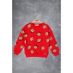 Toontoy Erkek Çocuk Tıger Baskılı Sweatshirt - 4 Yaş - Kırmızı