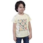 Toontoy Erkek Çocuk Tnty Kare Baskılı Tişört Sarı 1 YAŞ
