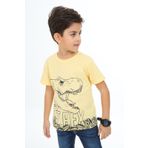 Toontoy Erkek Çocuk Trex Baskılı Tişört Sarı 6 YAŞ