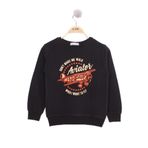Toontoy Erkek Çocuk Uçak Baskılı Sweatshirt Siyah 7 YAŞ